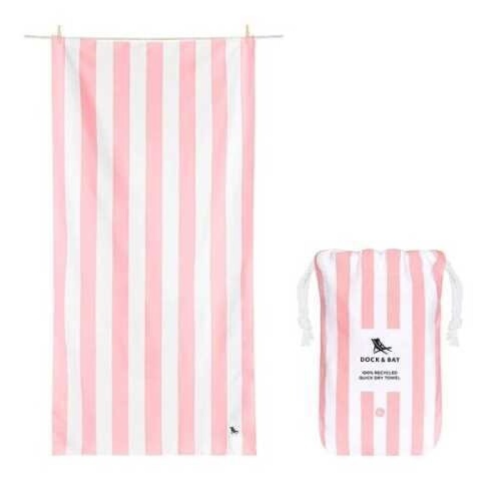 TOALLA DOCK & BAY CABANA ROSA PASTEL XL (2.00x0.90)