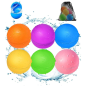 GLOBOS DE AGUA SOLID OPACOS (6 ud.+bolsa de malla)