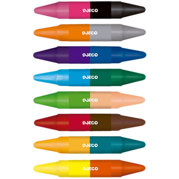 COLORES PARA PEQUES 8 CERAS DOBLES DJECO