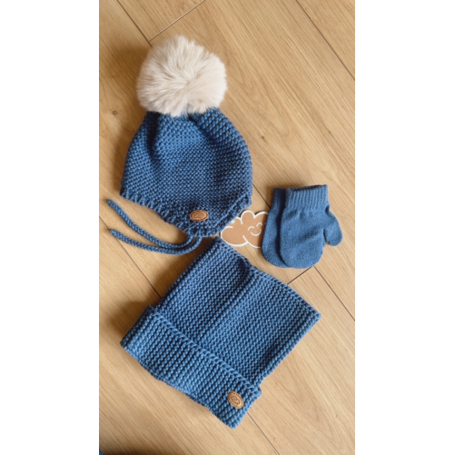 CONJUNTO MONNUAGE 3P (6-18m) AZUL