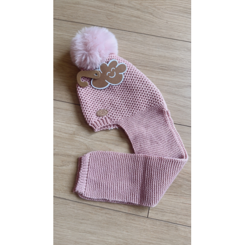 GORRO/BUFANDA 2 EN 1 MONNUAGE (6-18m) ROSA