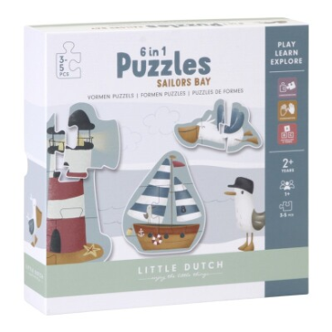 PUZZLE 6 EN 1 SAILOR BAY LITTLE DUTCH FSCH