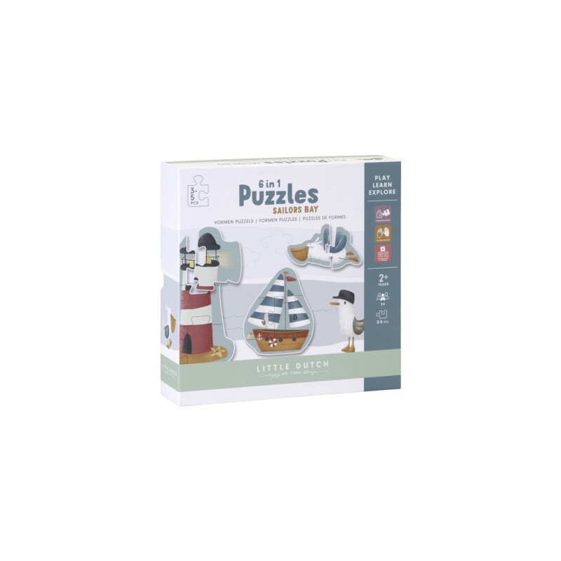 PUZZLE 6 EN 1 SAILOR BAY LITTLE DUTCH FSCH