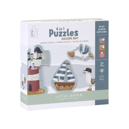 PUZZLE 6 EN 1 SAILOR BAY LITTLE DUTCH FSCH