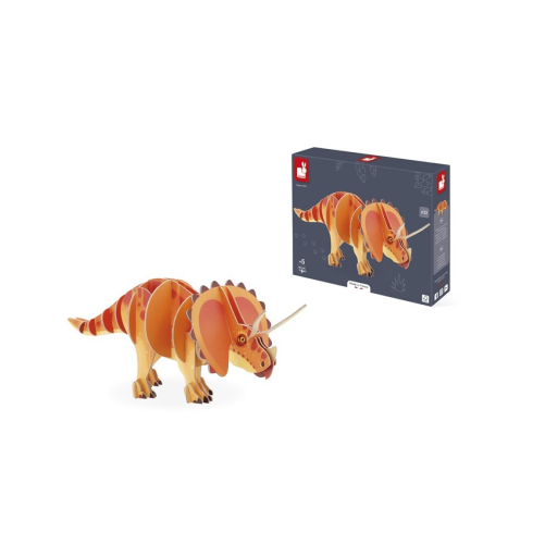 DINO PUZZLE CON VOLUMEN: EL TRICERATOPS