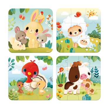 PUZZLES EVOLUTIVOS DE LOS ANIMALES DE LA GRANJA