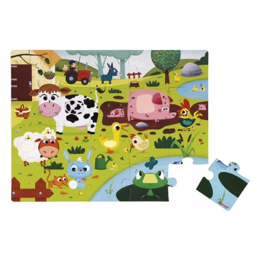 PUZZLE TÁCTIL LOS ANIMALES DE LA GRANJA
