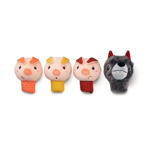 MARIONETAS DE DEDO LOBO Y LOS CERDITOS