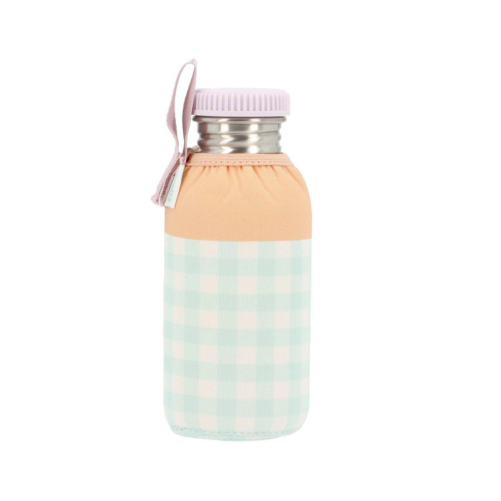 BOTELLA ACERO CON FUNDA STRIPES APRICOT 500ml