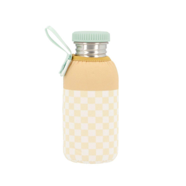 BOTELLA ACERO CON FUNDA STRIPES YELLOW CHESS 500ml