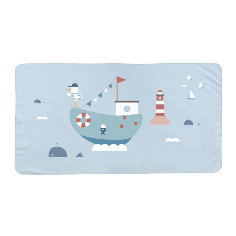 TOALLA PLAYA MICROFIBRA FISHING BOAT