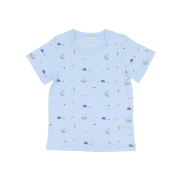CAMISETA ALGODÓN AZUL MONNËKA