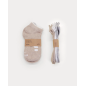 CALCETINES RESPETUOSOS TOBILLEROS MINI BROWN/WHITE/GREEN