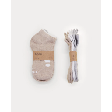 CALCETINES RESPETUOSOS TOBILLEROS JUNIOR BROWN/WHITE/GRAY