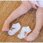CALCETINES RESPETUOSOS TOBILLEROS MINI BROWN/WHITE/GREEN