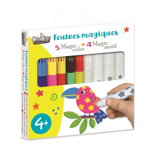 CAJA DE 5 ROTULADORES + 4 MÁGICOS