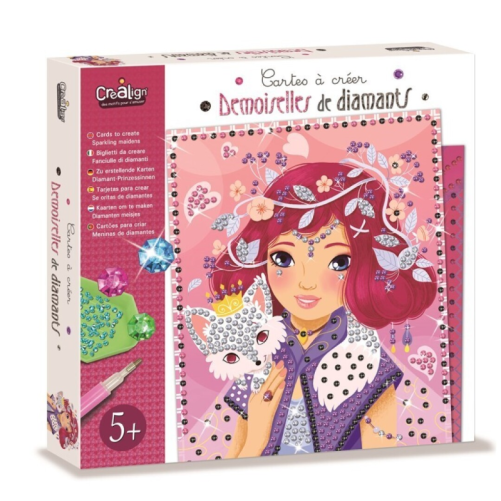 TARJETAS PARA CREAR CON DIAMANTES DONCELLAS