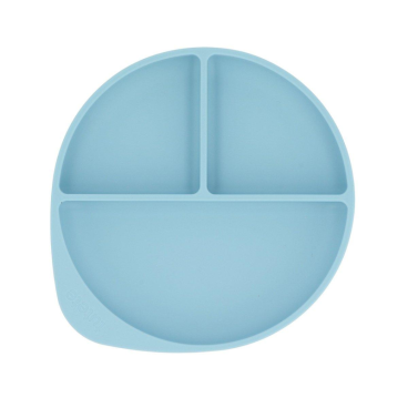 PLATO DE SILICONA CON VENTOSA SKY BLUE