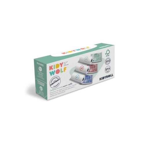 PAPEL TÉRMICO (5 rollos) 3 colores
