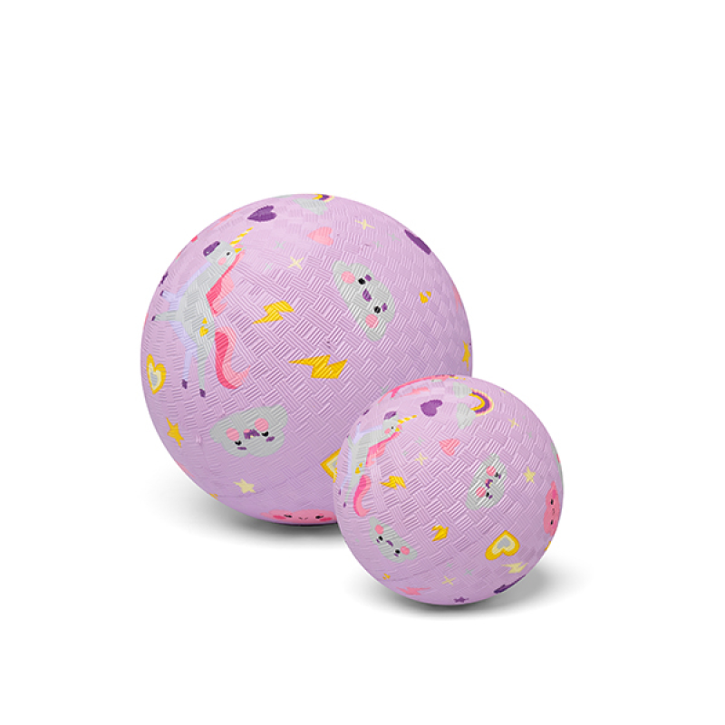 PELOTA DE CAUCHO NATURAL UNICORN 18cm