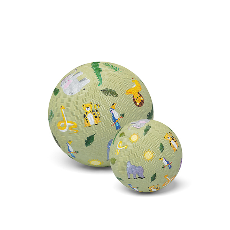 PELOTA DE CAUCHO NATURAL JUNGLE 13cm