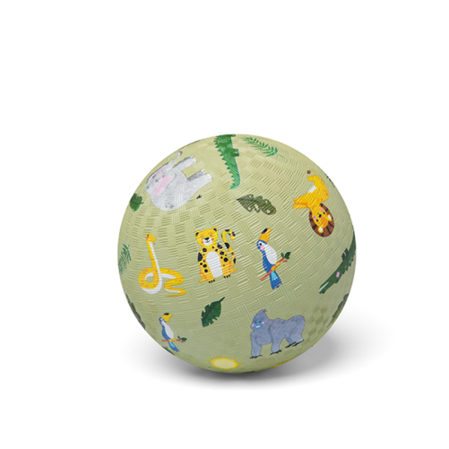 PELOTA DE CAUCHO NATURAL JUNGLE 18cm