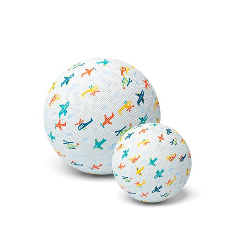 PELOTA DE CAUCHO NATURAL PLANES 18cm