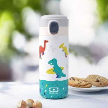 BOTELLA TÉRMICA DE ACERO INOX. POP DINOS 360ml