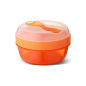 CAJA DE ALMUERZO CON TAPA REFRIGERANTE NÍCE CUP NARANJA