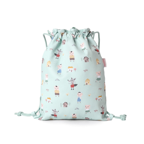 MOCHILA SACO TELA THE THREE LITTLE PIGS