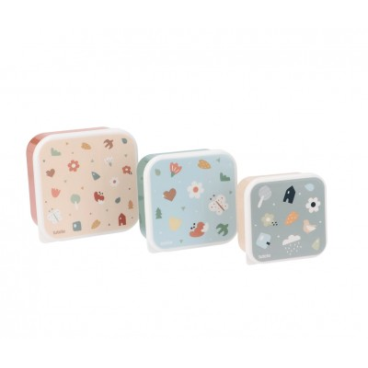 3 CAJAS DE ALMUERZO GEOMETRIC NATURE