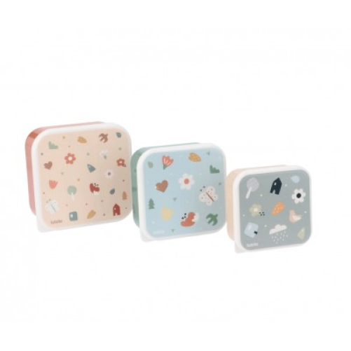 3 CAJAS DE ALMUERZO GEOMETRIC NATURE