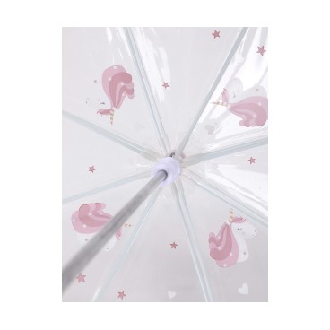 PARAGUAS TRANSPARENTE MAGICAL UNICORN