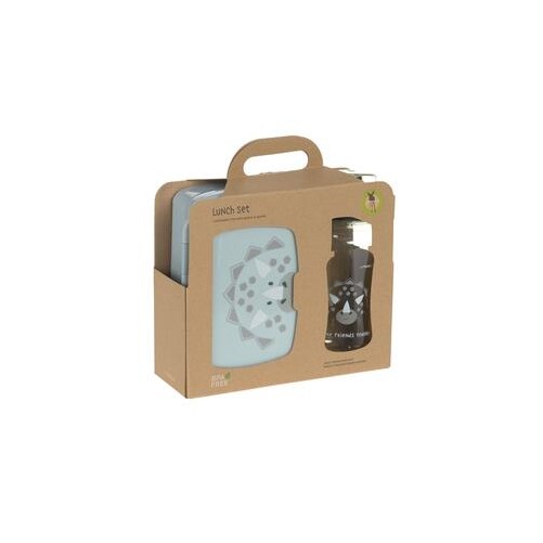 LUNCHBOX+DRINKING BOTTL DINO GREEN