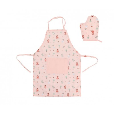 SET DELANTAL Y MANOPLA LITTLE RED