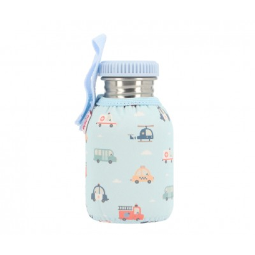 BOTELLA DE ACERO CON FUNDA CITY CARS 350ml
