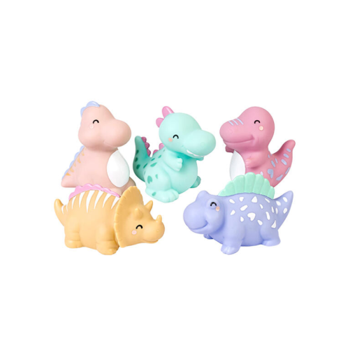 SET DE 5 JUGUETES DE BAÑO HAPPY DINOS