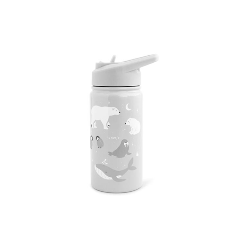BOTELLA TÉRMICA CON PAJITA 350ml POLARIS GRIS SARO