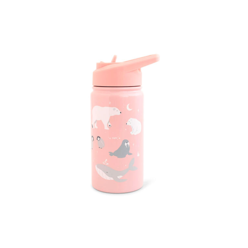 BOTELLA TÉRMICA CON PAJITA 350ml POLARIS ROSA SARO