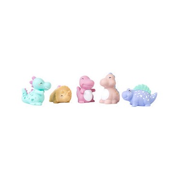SET DE 5 JUGUETES DE BAÑO HAPPY DINOS
