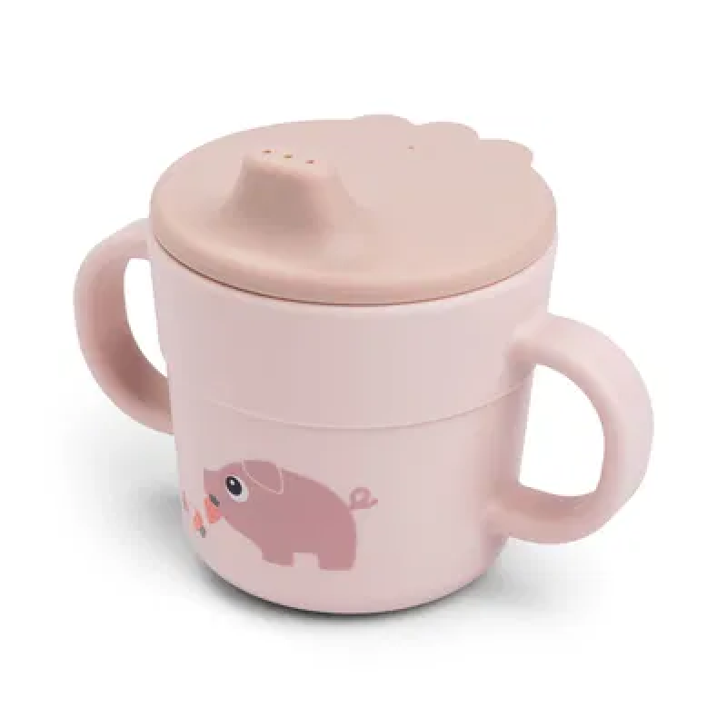 FOODIE TAZA CON ASAS ROSA