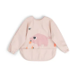 BABERO CON BOLSILLO Y MANGAS TINY FARM ROSA