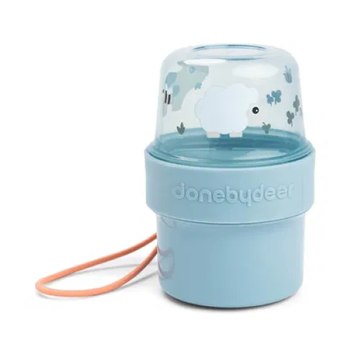 CAJA DE ALIMENTOS DOBLE TINY FARM AZUL