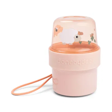 CAJA DE ALIMENTOS DOBLE TINY FARM ROSA