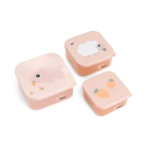 3 CAJAS DE ALMUERZO DONE & DEER