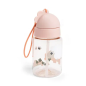 BOTELLA CON PAJITA TINY FARM ROSA 280ml