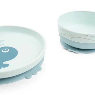 FOODIE VAJILLA CON VENTOSA AZUL
