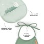 PACK DOS BABEROS MINI CON BOLSILLO CROCO VERDE