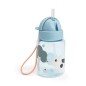 BOTELLA CON PAJITA TINY FARM AZUL 280ml