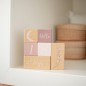 BLOQUES DE HITOS ROSA LABEL-LABEL